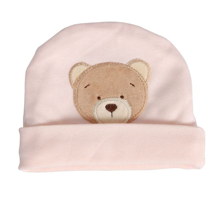 Bear Newborn Hat - Pink