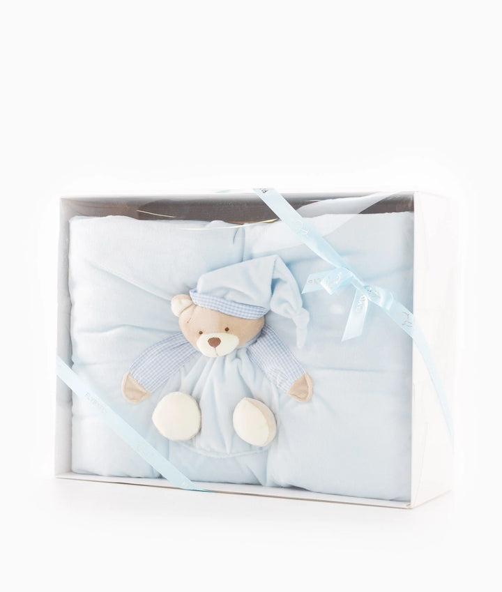 3D Bear Elegant Blanket for All Seasons 0-6 Years - Blue