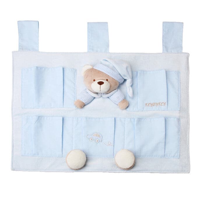 Bear 5 Pocket Nursery Organiser - Blue