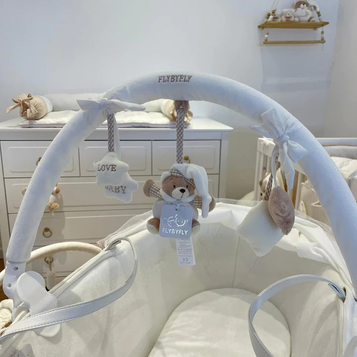 Bear Activity Arch Clip For Stroller & Crib - Beige