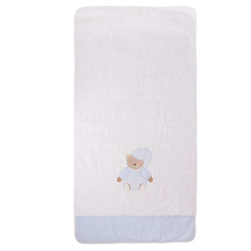 Bear Baby Towel - Blue