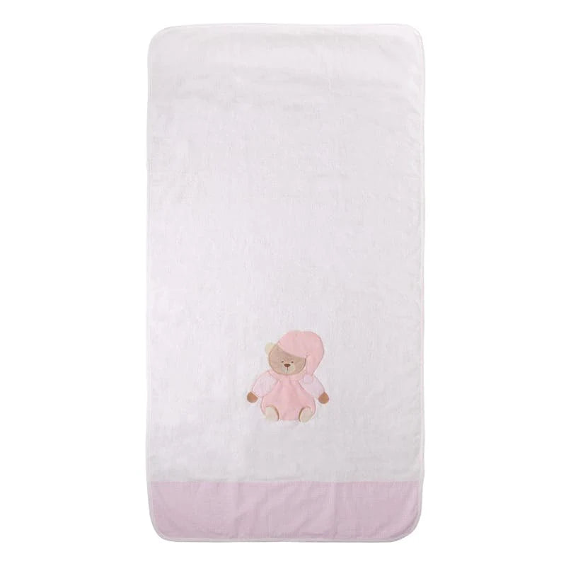 Bear Baby Towel - Pink