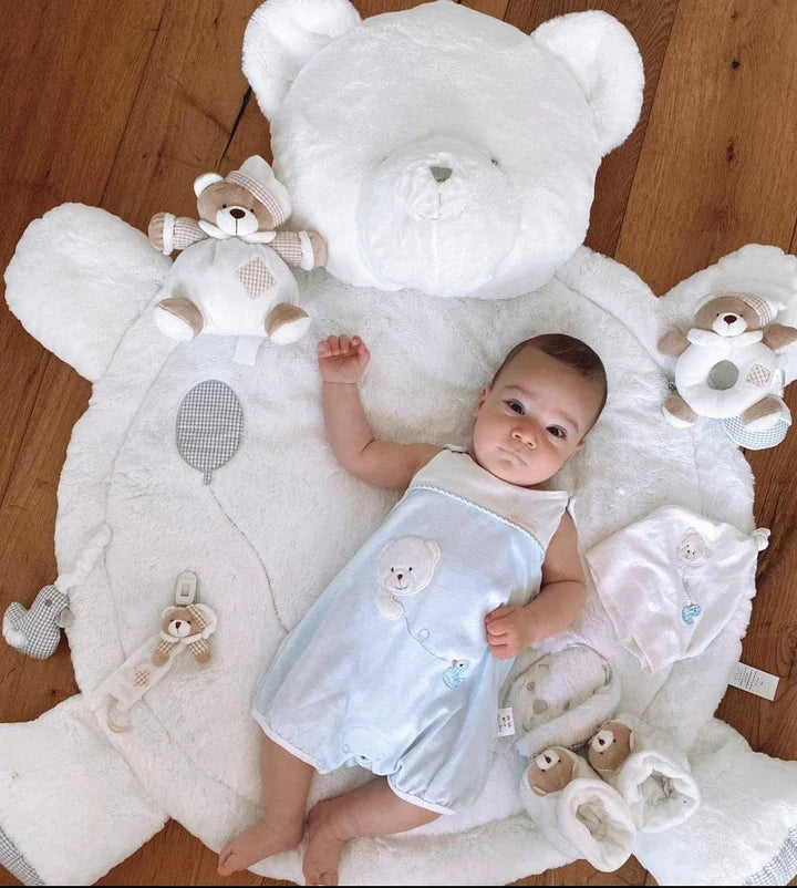 Bear Playmat - White & Grey