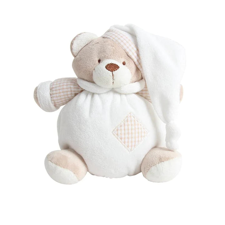 Round Teddy Bear 40cm - Beige