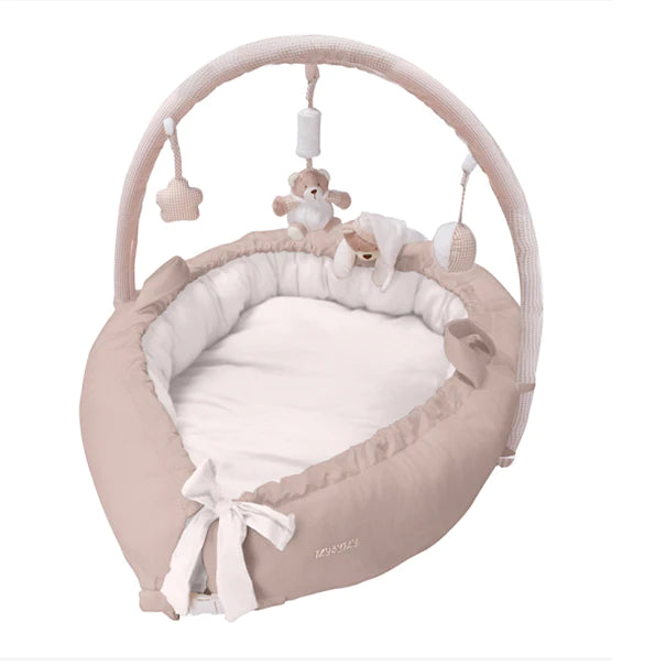 Popo Multifunctional Baby Nest - White & Brown