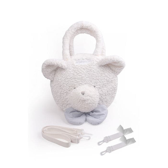 Popo 3D Bear Fluffy Bag - White