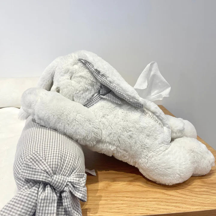 Popo Rabbit Tissue Holder - White