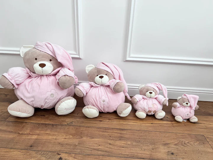 Round Teddy Bear 30cm - Pink