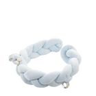 3D Bear Braided Crib Bumper - Blue