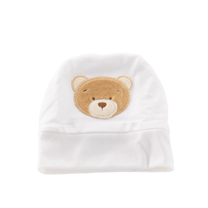 Bear Newborn Hat - Beige