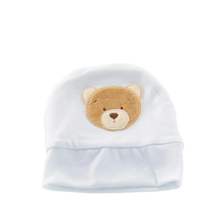 Bear Newborn Hat - Blue