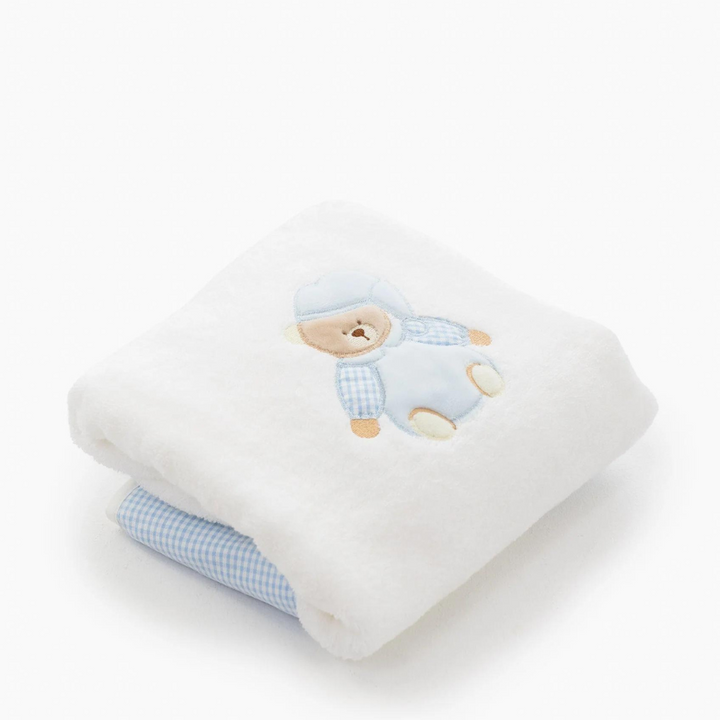 Bear Baby Towel - Blue