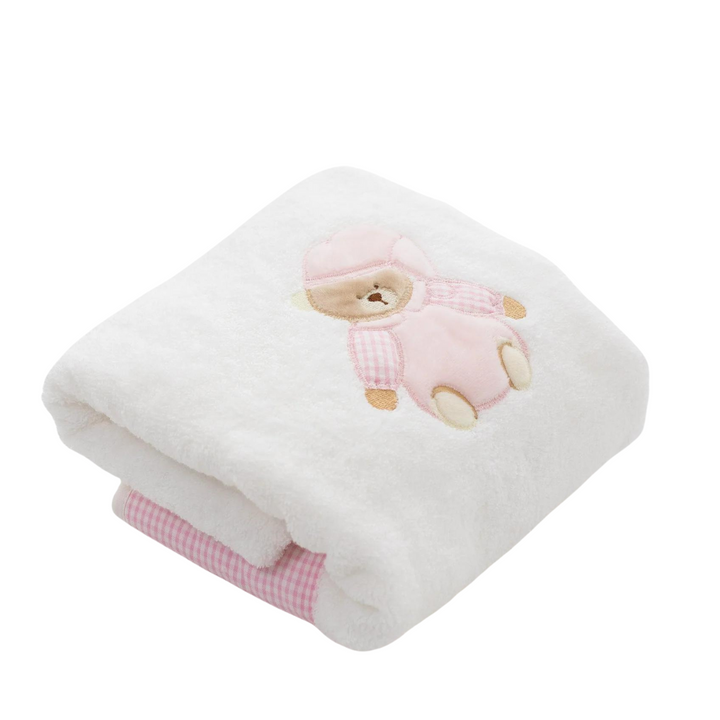 Bear Baby Towel - Pink