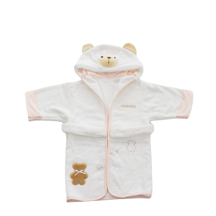 Classic Bear Bathrobe Towel - Pink