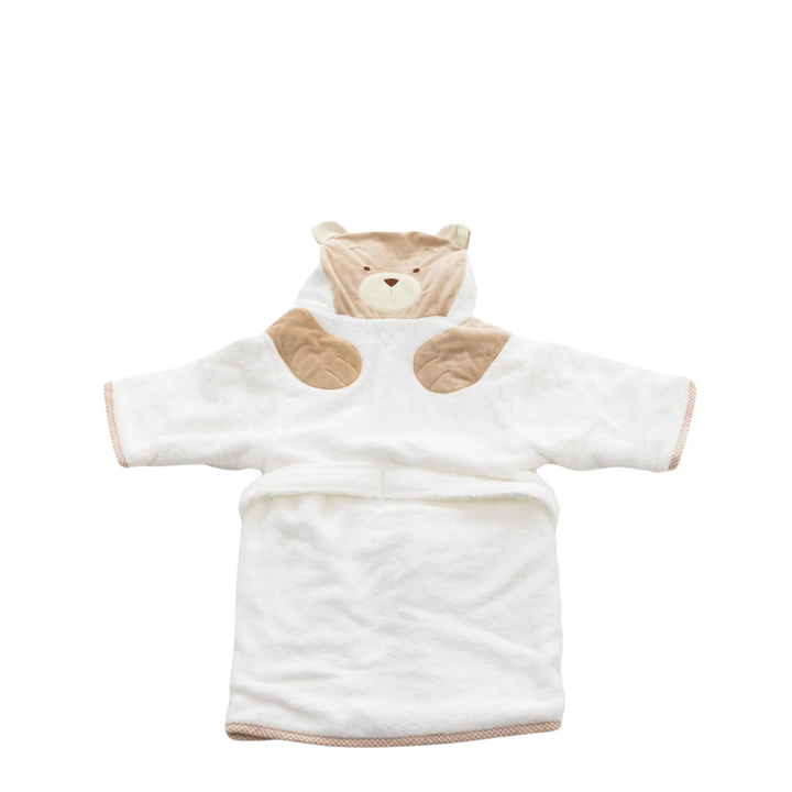 Double Layer Bear Bathrobe Towel - Beige