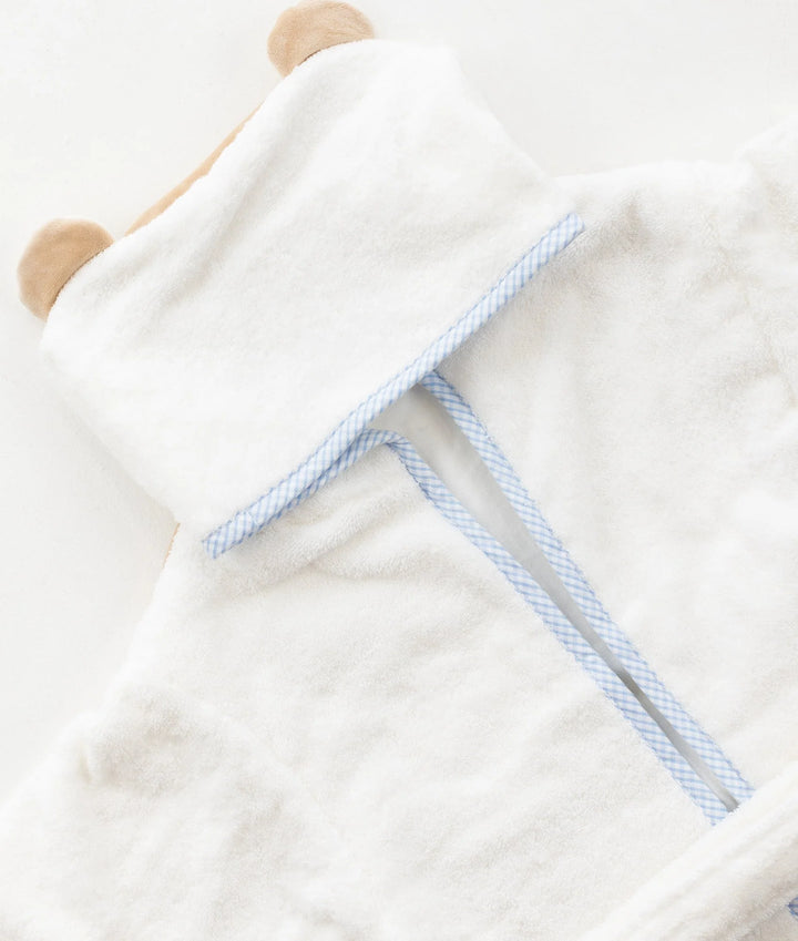 Double Layer Bear Bathrobe Towel - Blue