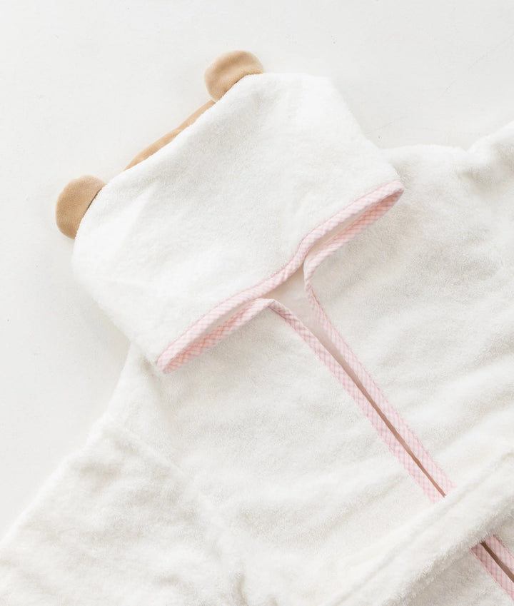 Double Layer Bear Bathrobe Towel - Pink