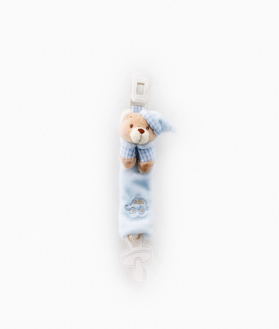 Bear Security Hand Puppet & Pacifier Clip Gift Set - Blue