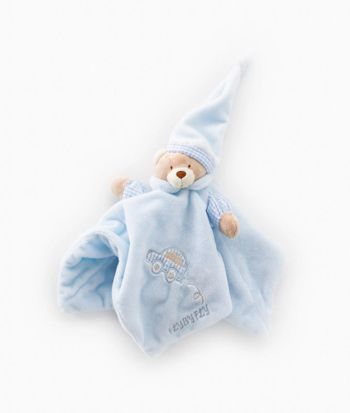 Bear Security Hand Puppet & Pacifier Clip Gift Set - Blue