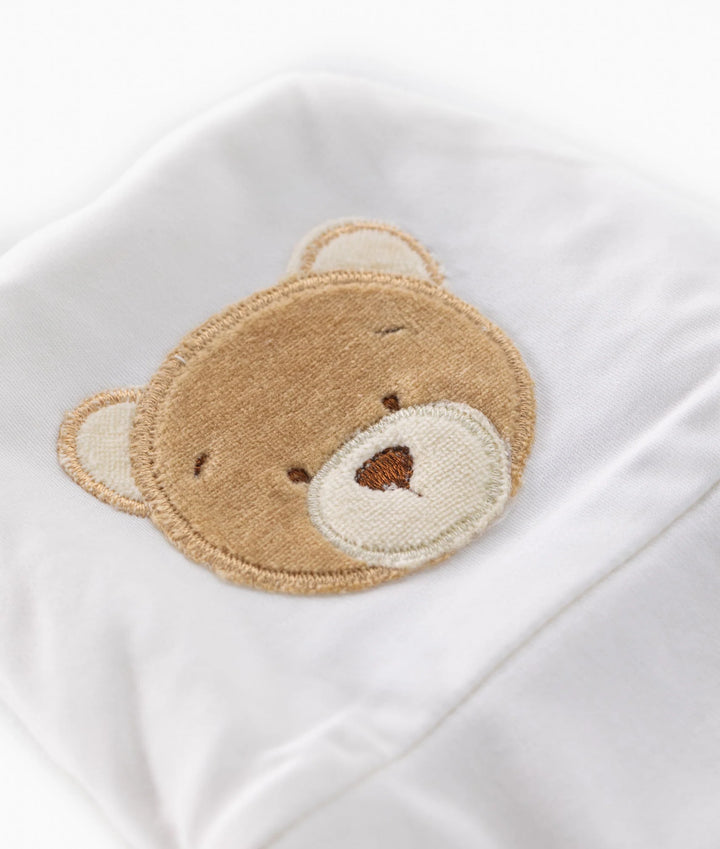 Bear Newborn Hat - Beige