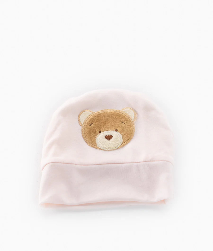 Bear Newborn Hat - Pink