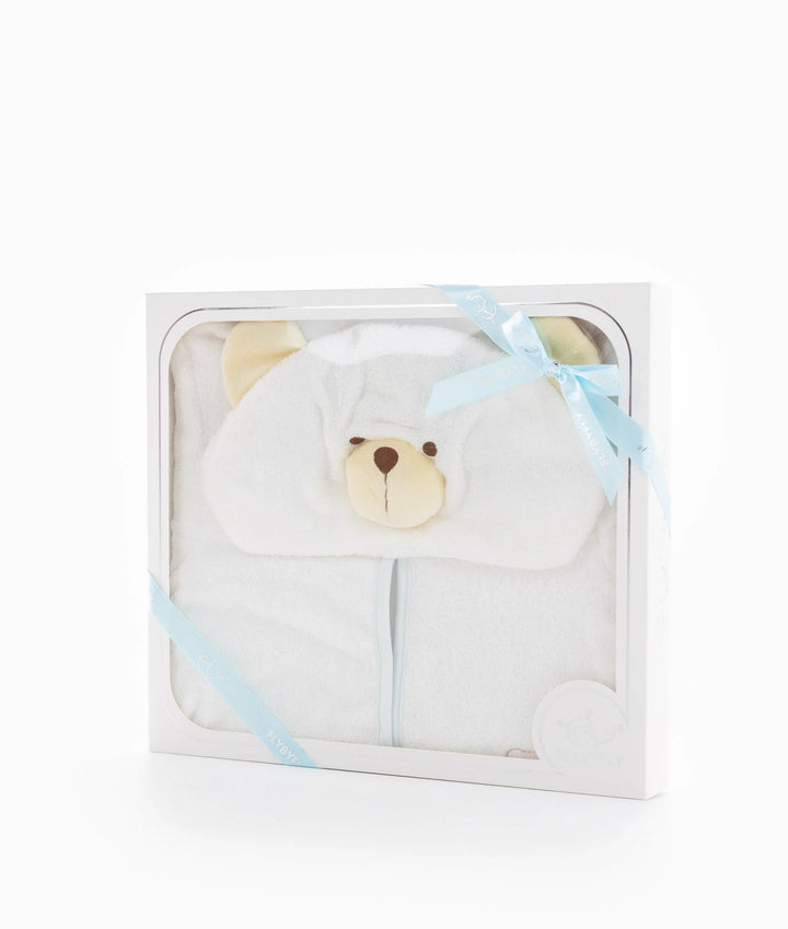 Classic Bear Bathrobe Towel - Blue