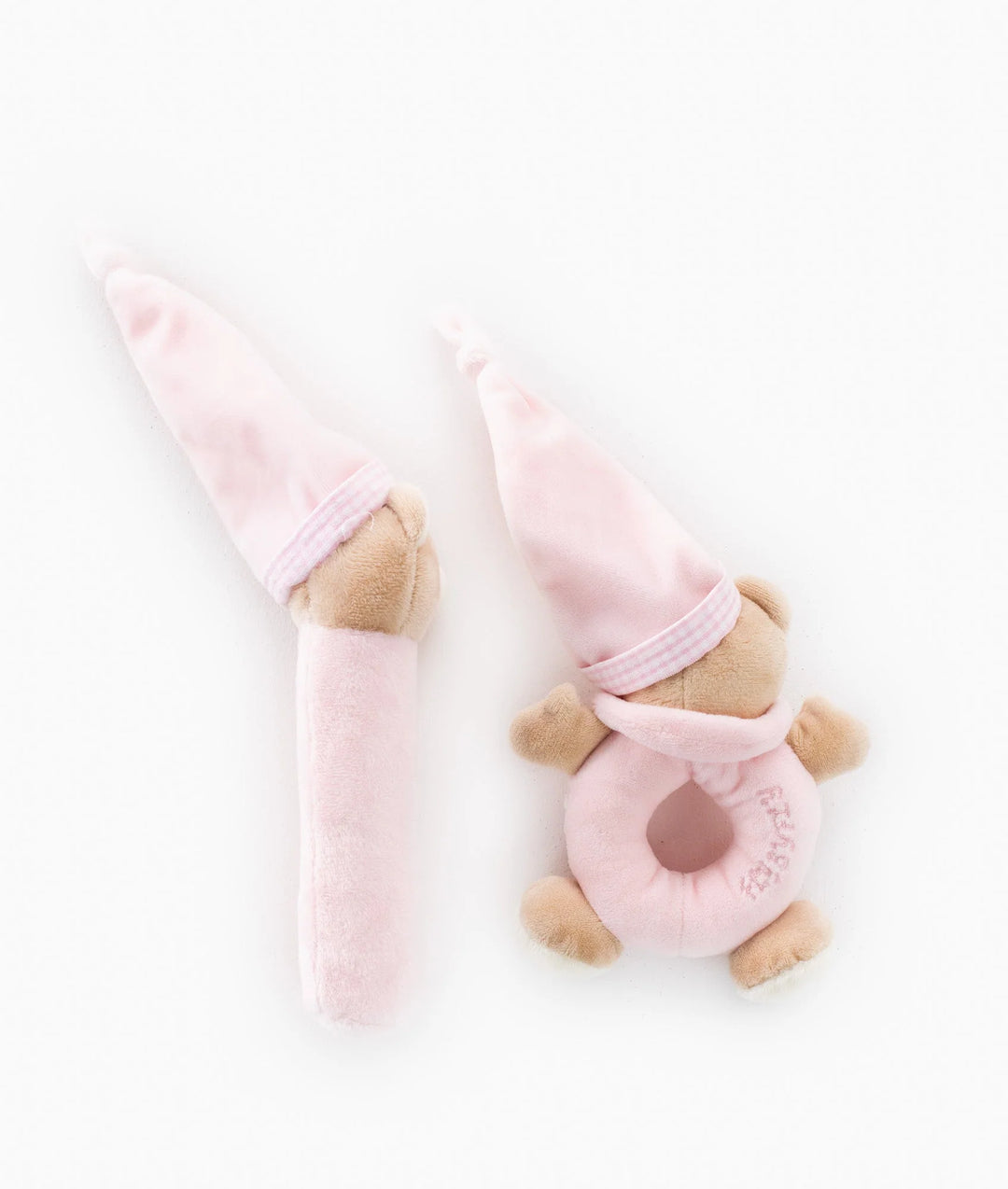 Bear Squeaky Rattle Gift Set - Pink