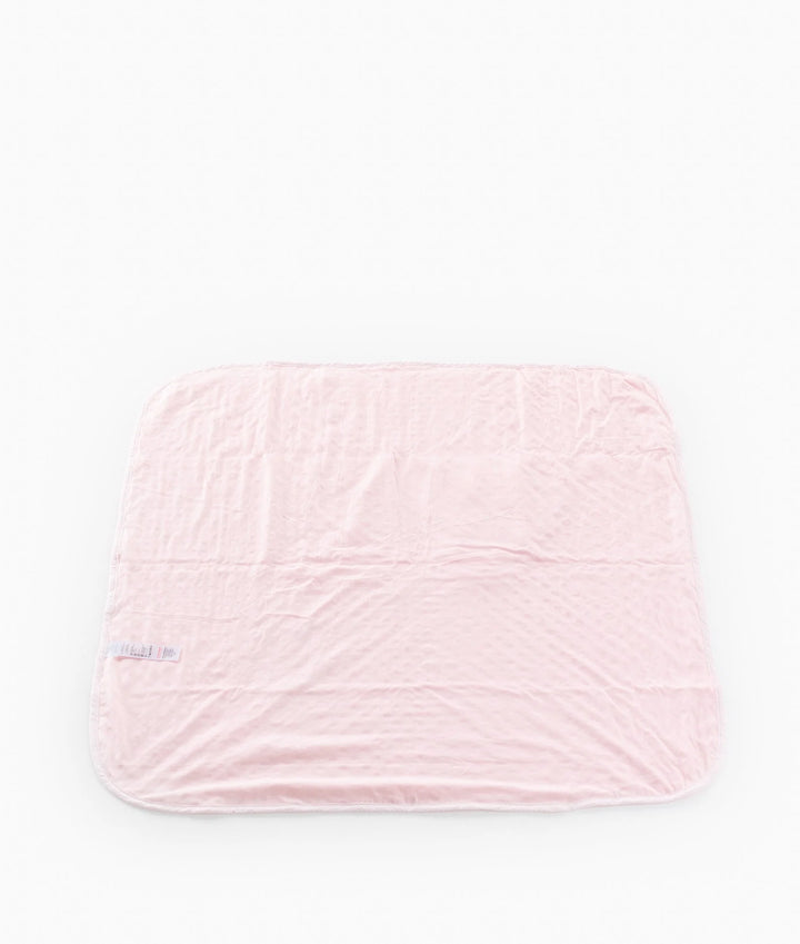 Bear & Duck Dotted Winter Blanket - Pink