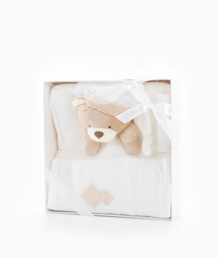 Bear 5 Pocket Nursery Organiser - Beige