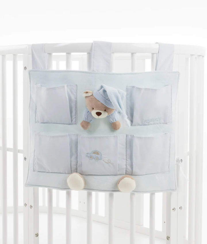 Bear 5 Pocket Nursery Organiser - Blue