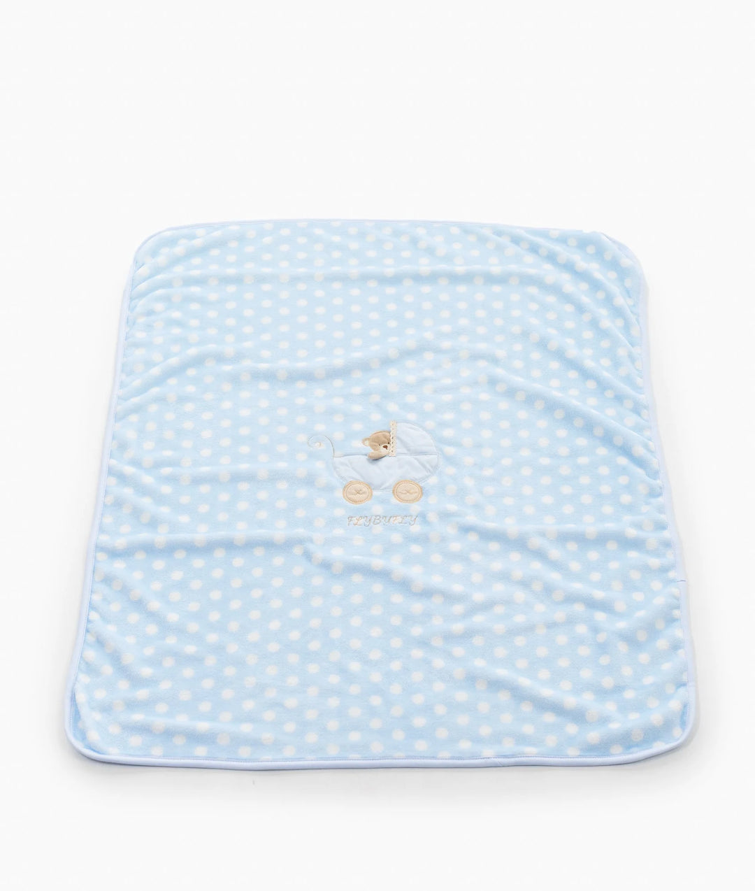 Dotted Blanket For Cribs & Strollers - Blue