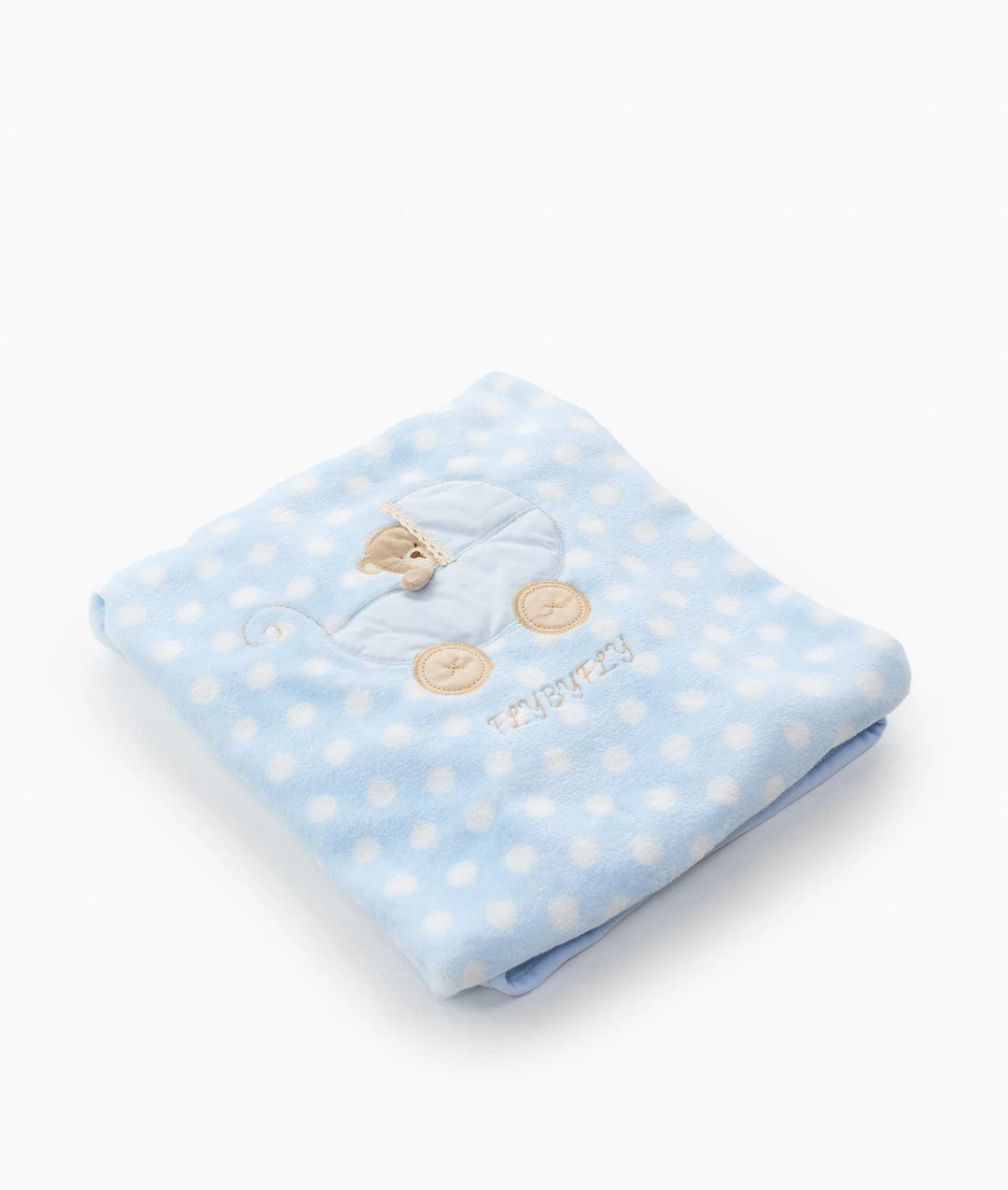 Dotted Blanket For Cribs & Strollers - Blue