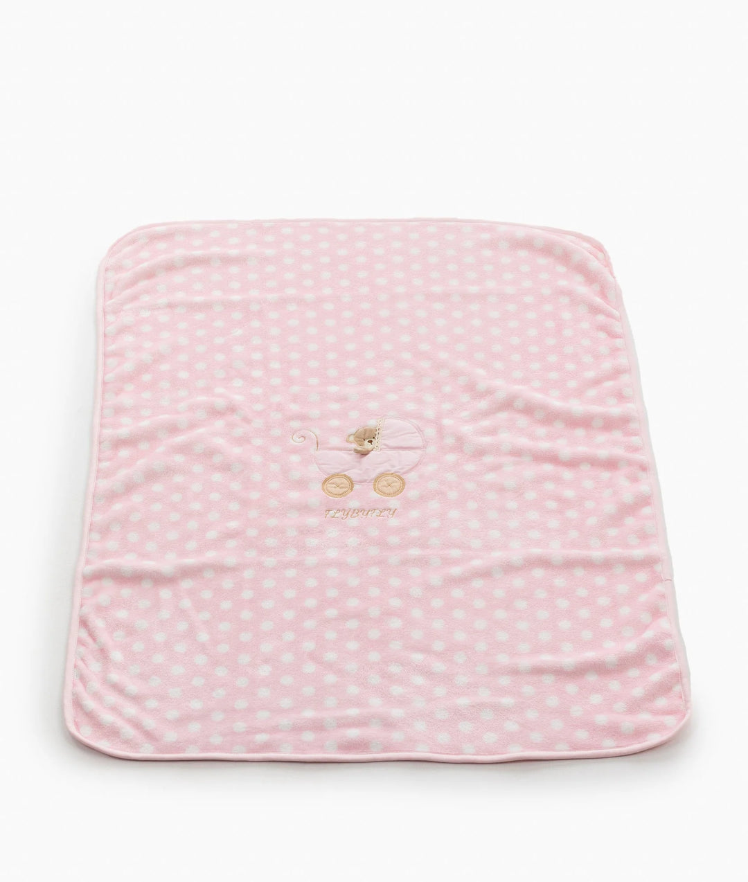 Dotted Blanket For Cribs & Strollers - Pink