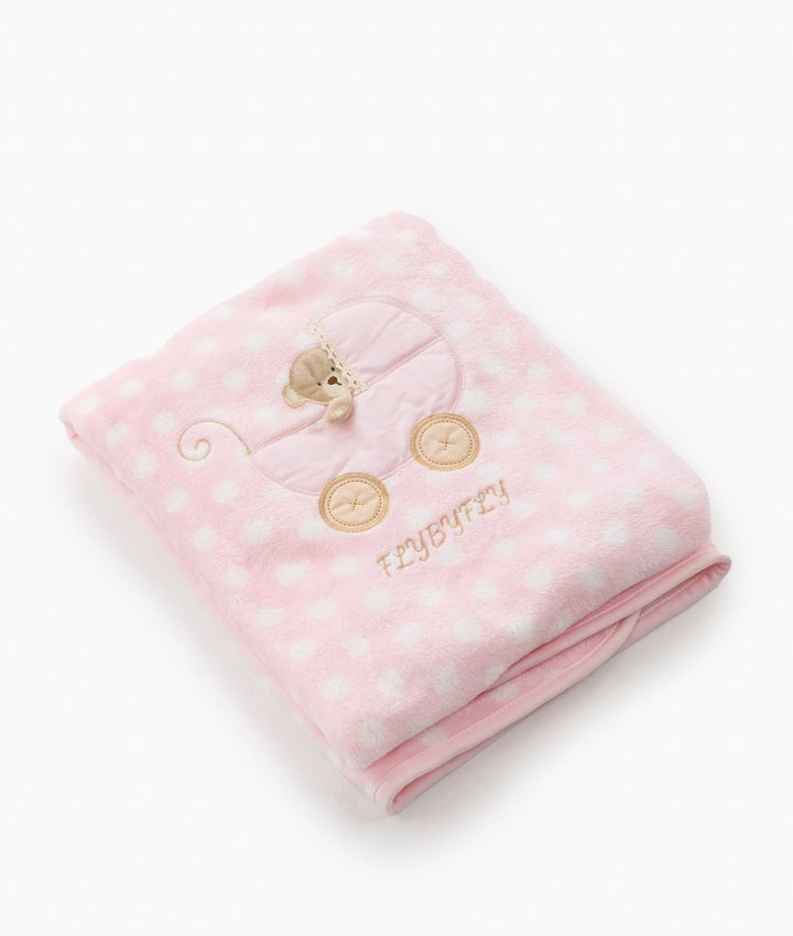 Dotted Blanket For Cribs & Strollers - Pink