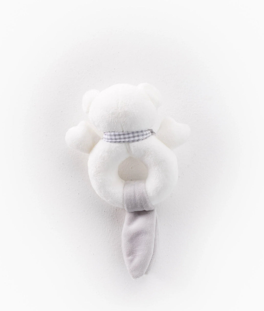 Popo Bear Rattle - White