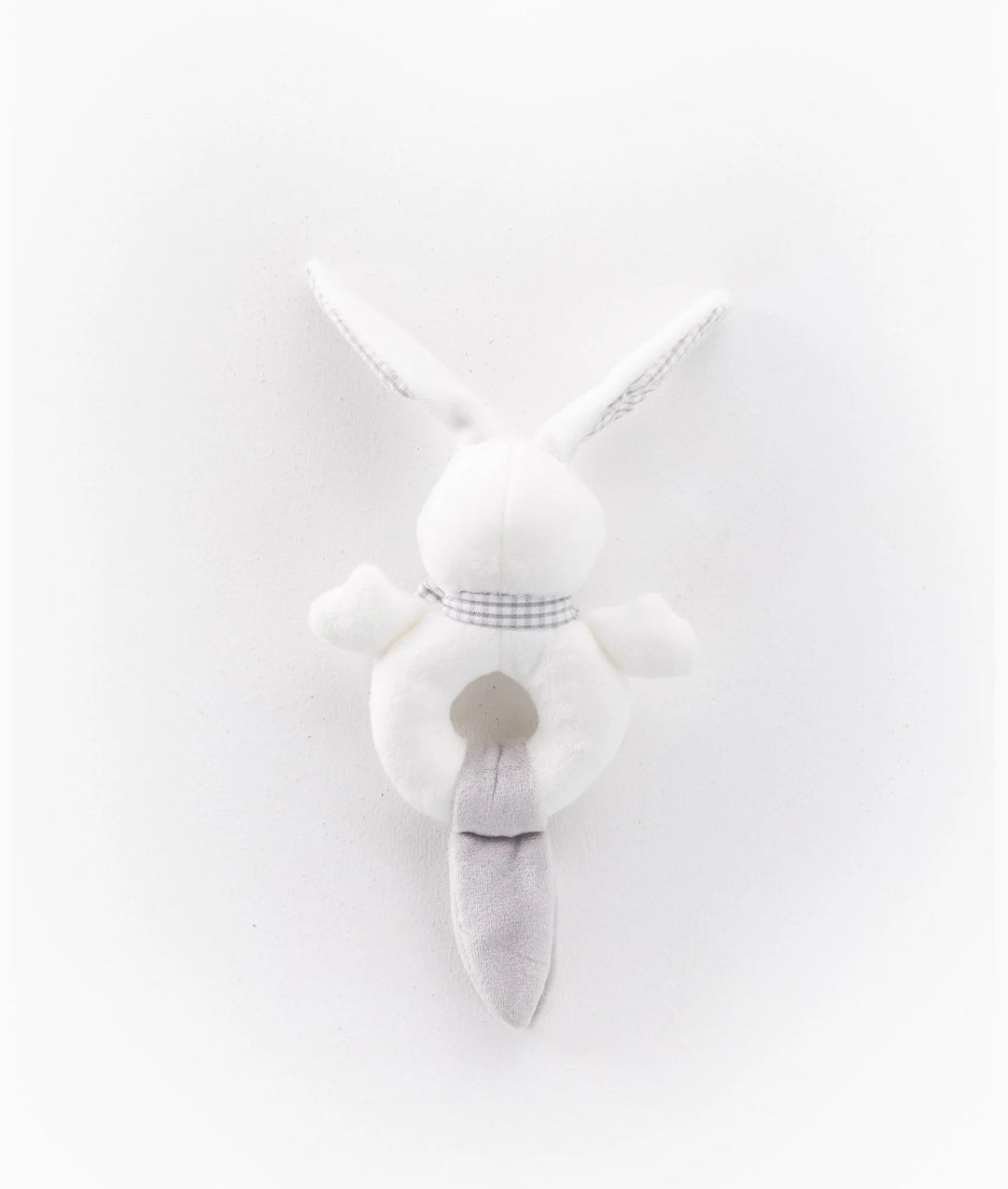 Popo Rabbit Rattle - White