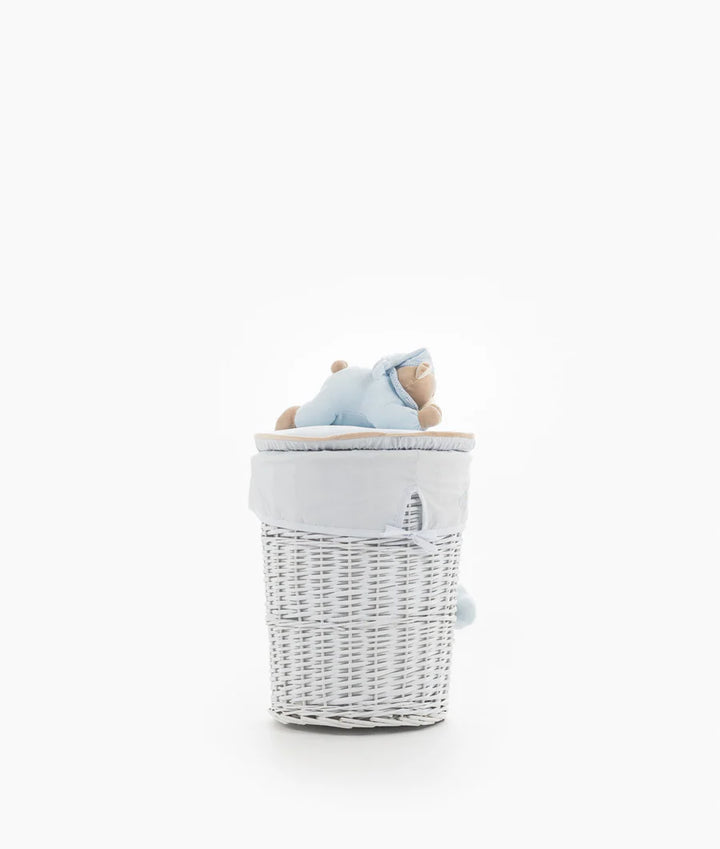 Bear Round Storage Basket - Blue