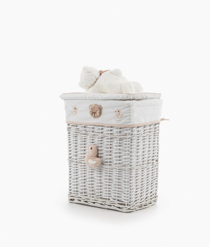 Bear Square Storage Basket - Beige