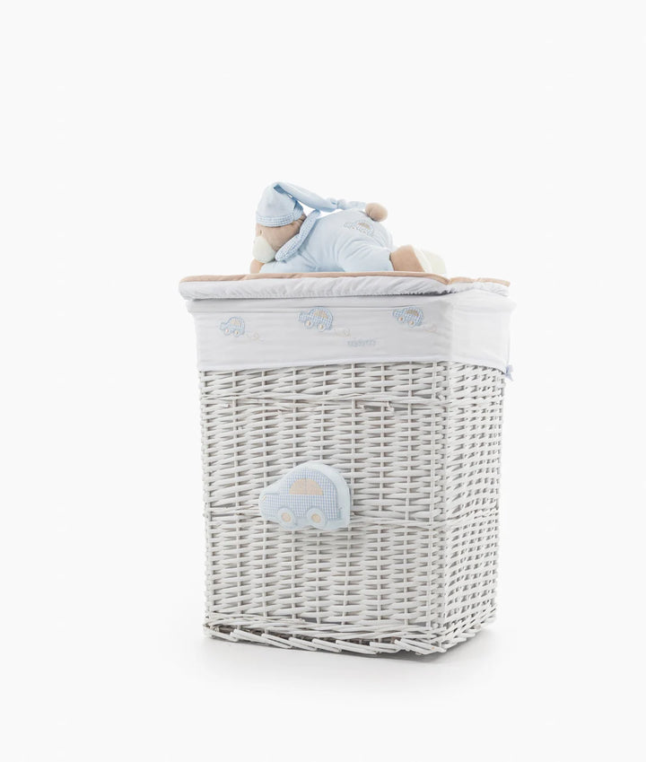 Bear Square Storage Basket - Blue