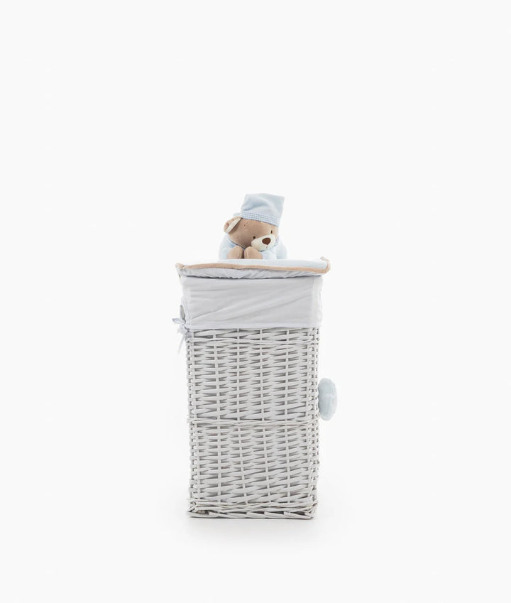 Bear Square Storage Basket - Blue