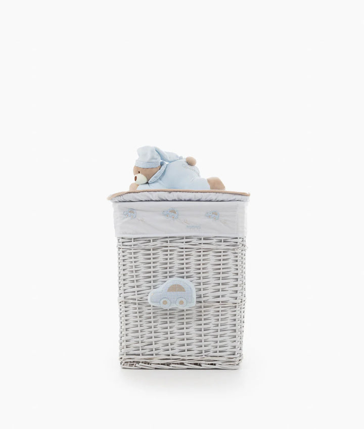 Bear Square Storage Basket - Blue