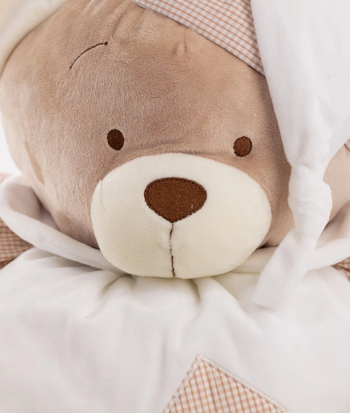 Round Teddy Bear 30cm - Beige